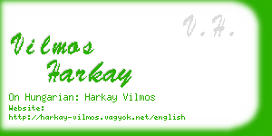 vilmos harkay business card